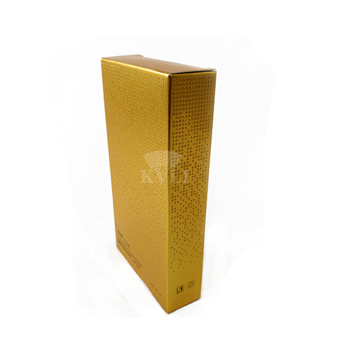 Granular UV Effect Foldable Cosmetic Box Manufacturing