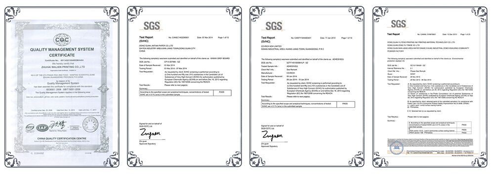 (4)certification
