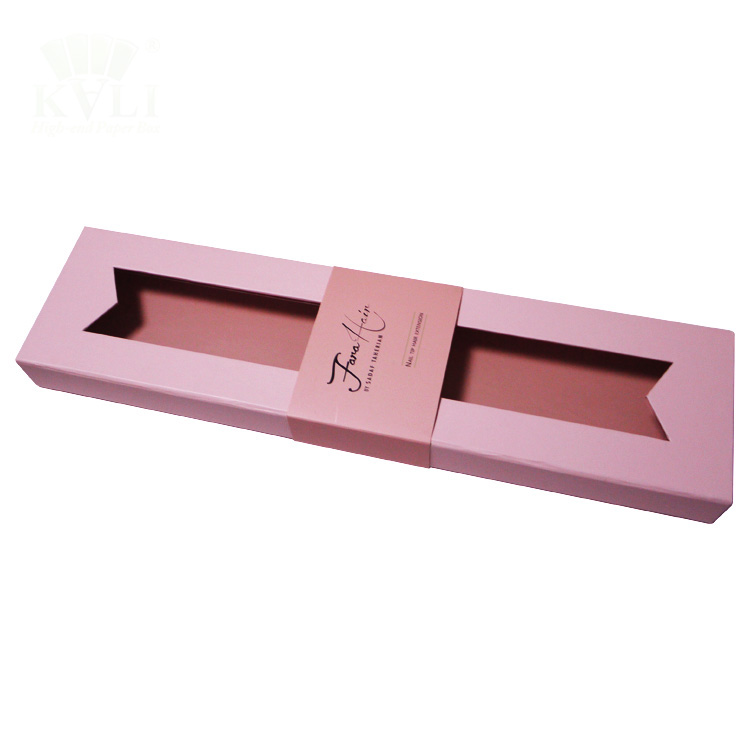 Clear Window Hair Extension Packaging Box