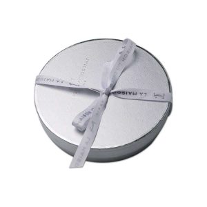 Round Box With Ribbon