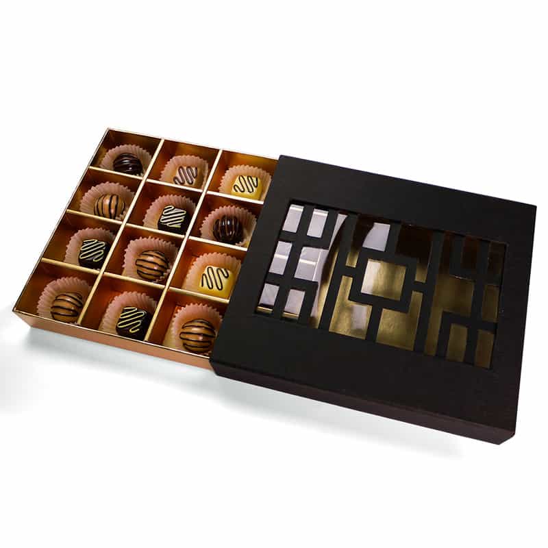 4×4 Chocolate Packaging Boxes With Window