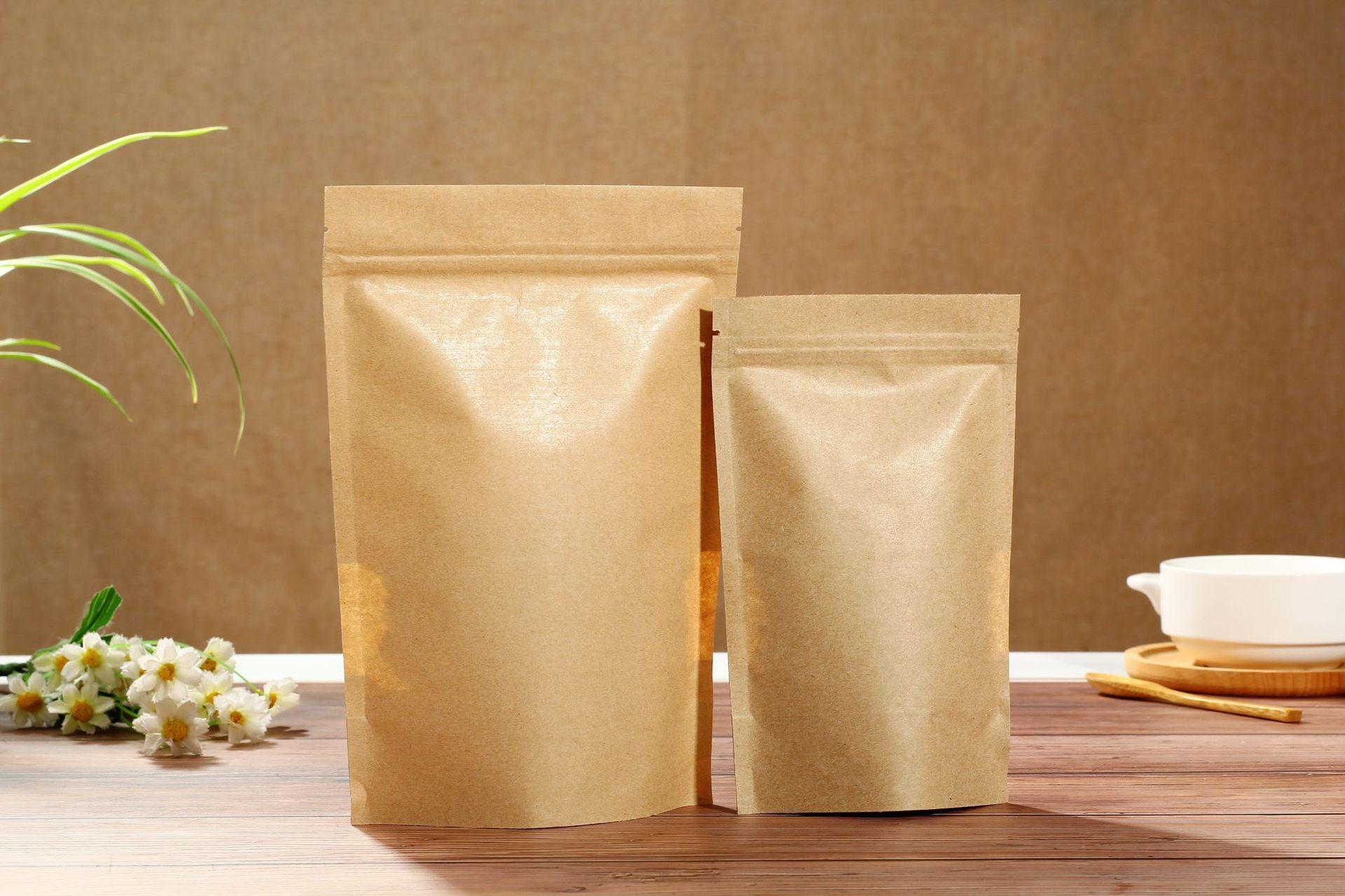 Premium Vector  Brown paper bags for food packaging