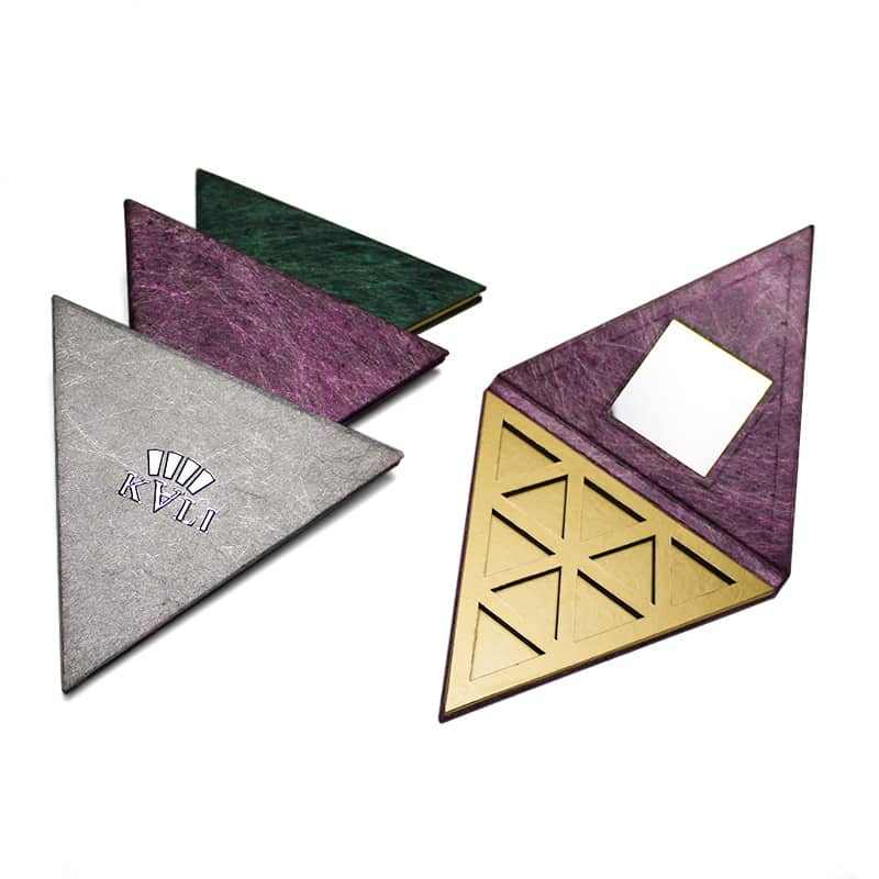 resident Vej Specialist Wholesale High-End Empty Custom Makeup Triangle Eyeshadow Packaging | Kali  Printing