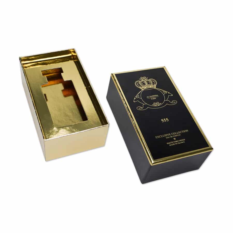 Golden Cologne Fragrance Paper Box