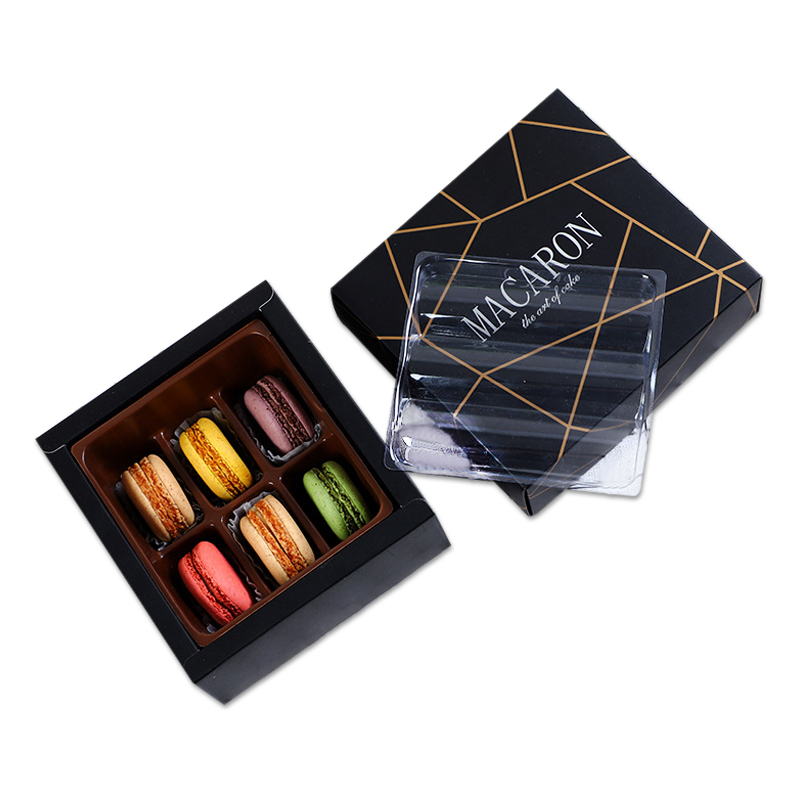 Small Black Macaron Gift Packaging Box