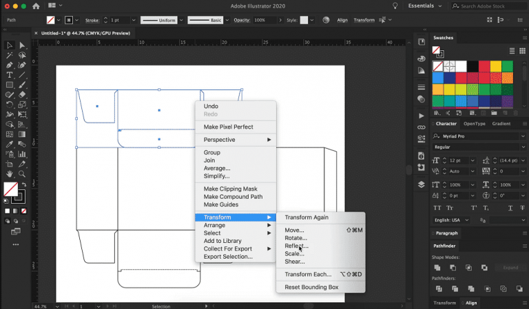 How To Design Packaging Box With Adobe Illustrator KALI