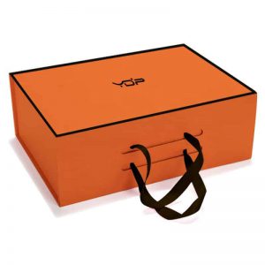 Orange Fold Up Rigid Boxes