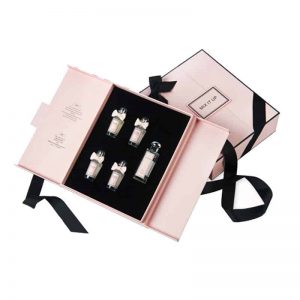 Large Perfume Gift Set Packaging Box With Ribbon