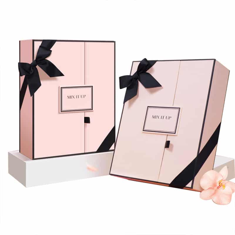 Large Perfume Gift Set Packaging Box With Ribbon