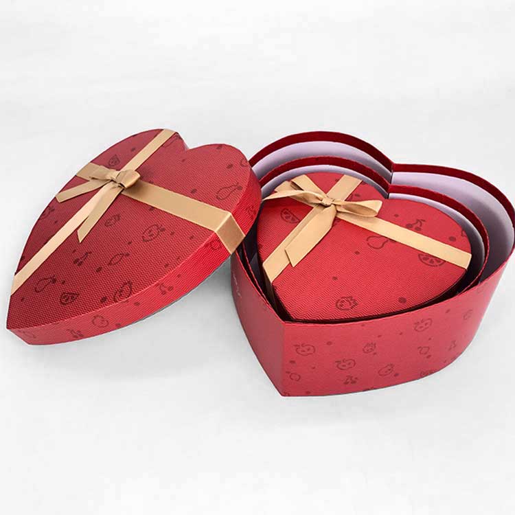 Heart Shape Wedding Invitation Gift Boxes