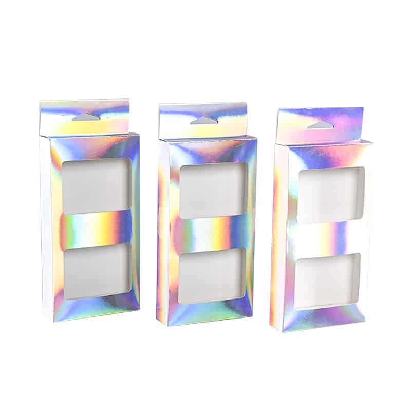 Holographic Hang Tab Box With Window