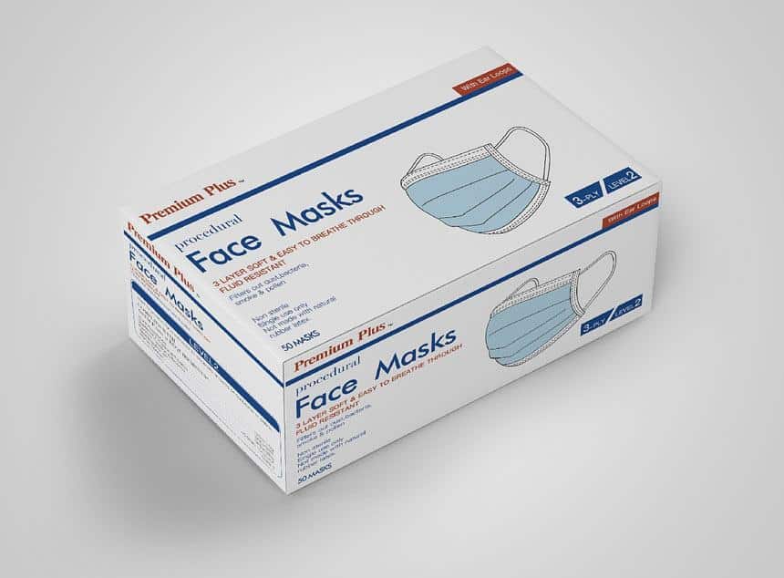 Best Face Mask Packaging Box For Fabric, FFP2/N95 Disposable, Surgical Masks