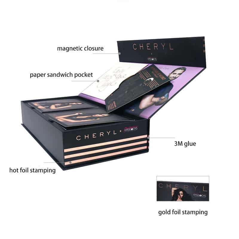 Collapsible Hair Weave Packaging Boxes