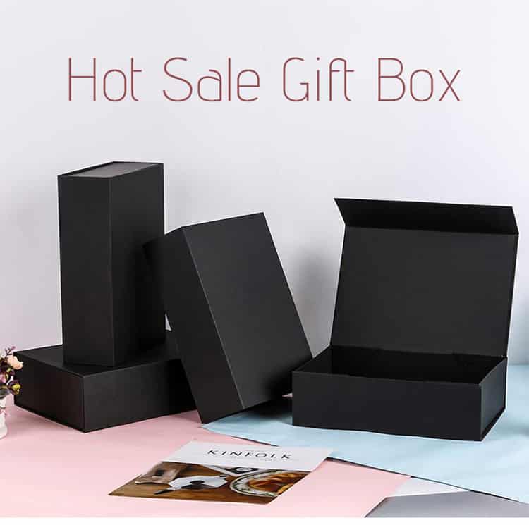 Black Collapsible Box Package Wholesale | High End Collapsible Gift Box ...