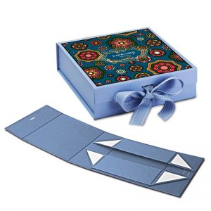 Fold Over Box With Ribbon Closure