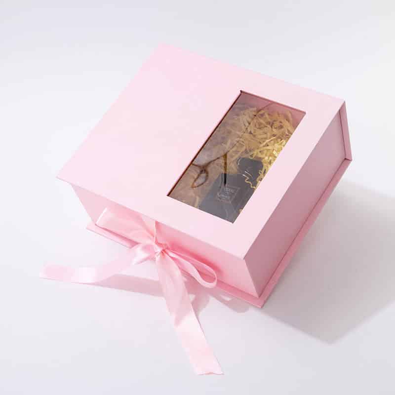 Book Shaped Flower Gift Box With Window