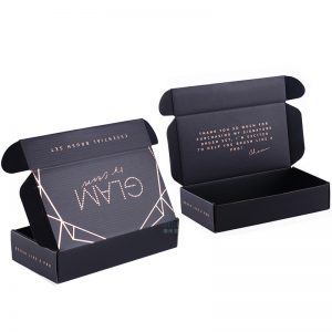 Black Corrugated Apparel Mailer Boxes