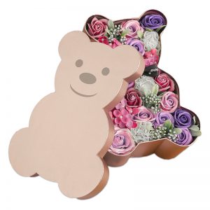 Cajas de embalaje de regalo con forma de oso encantador