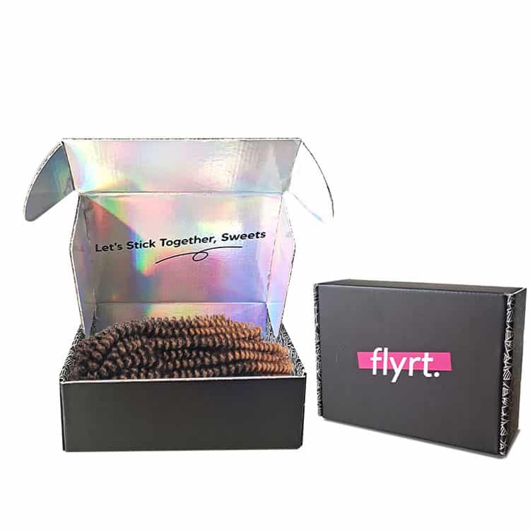 Holographic Folding Corrugated Mailer Boxes