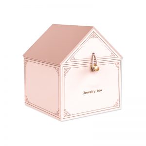 House-Shaped Hinged Jewelry Gift Boxes