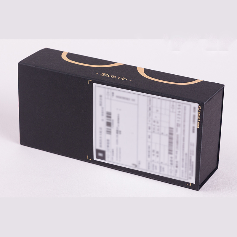Black Paper Glasses Case Packaging Boxes