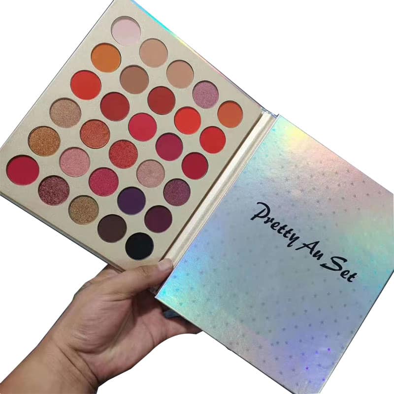 Custom printed holographic Eyeshadow Palette Set- Amazing 86 Colors