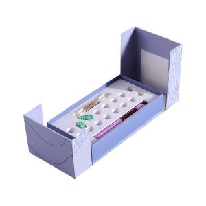 Boîtes à cosmétiques à double porte avec doublure Eva
