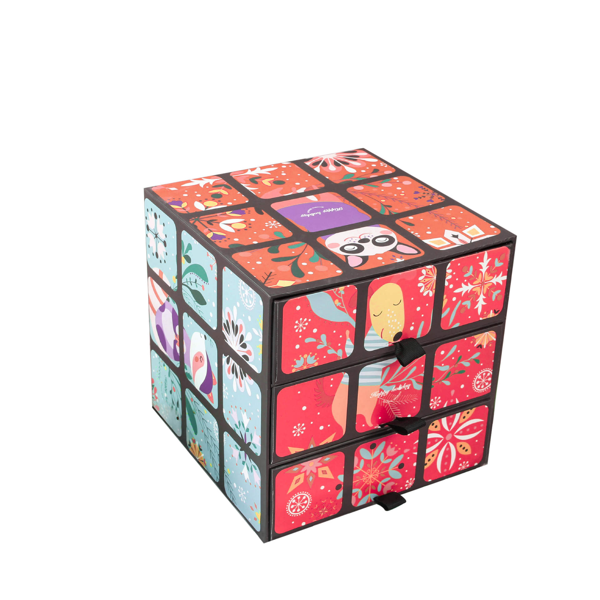 Подарочные коробки с квадратным ящиком Magic Cube 12x12 см