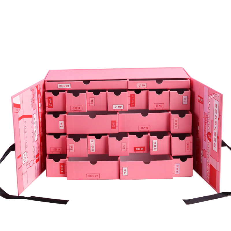 Pink Advent Calendar Lucky Gift Box