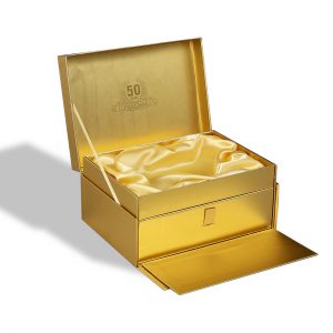 Golden Empty Luxury Packaging Boxes