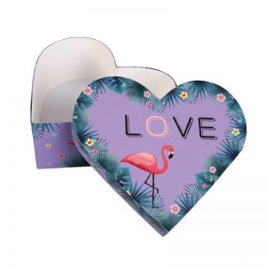 Flower Gift Box Heart Shape