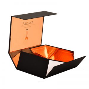 Black Fold Open Gift Boxes