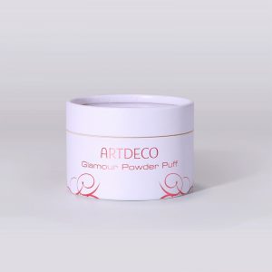 Window Lid Round Powder Puff Packaging Boxes