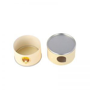Cream-Colored Paper Cosmetic Canned Boxes