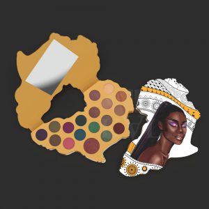 Custom Africa Map Eyeshadow Palette