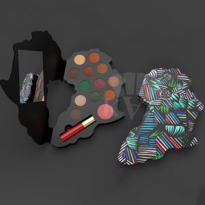 African Eyeshadow Palette With Lipgloss