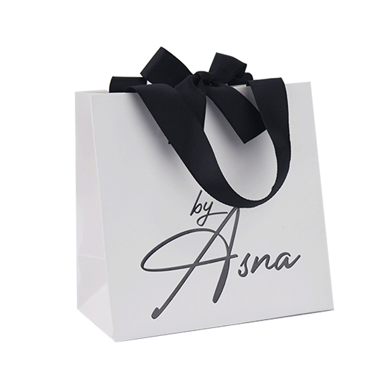 Custom White Luxury Gift Bags with Logo - Better Package