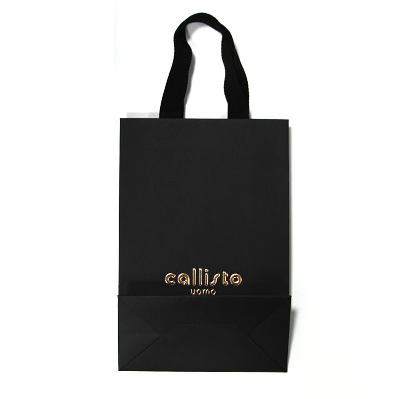 Black Matte Gift Bags & Shopping Bags