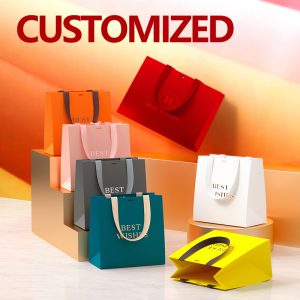 Luxury Famous Orange Color Shopping Paper Bag for Clothing - China Shopping  Paper Bags and Paper Bag price