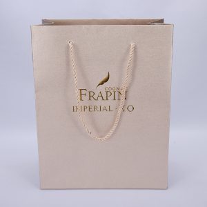 Glitter Gold Kraft Handle Shopping Bags
