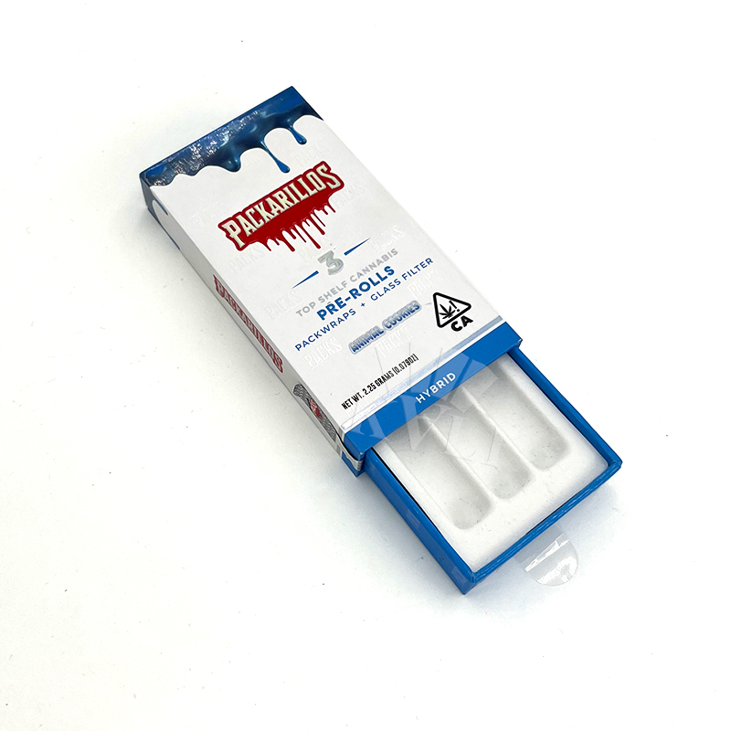白いスライド式梱包箱