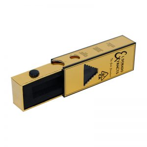 Gold Vape Pen Cartridge Sliding Boxes