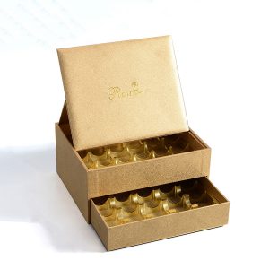 Gold Paper Luxury Chocolate Packaging Box