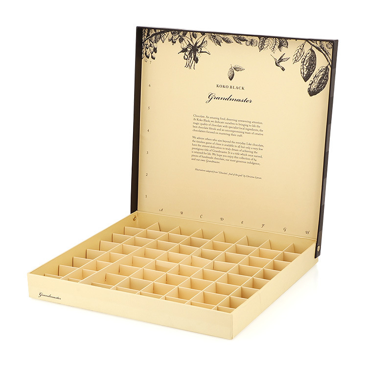 Choco Paper Box With Large Divider