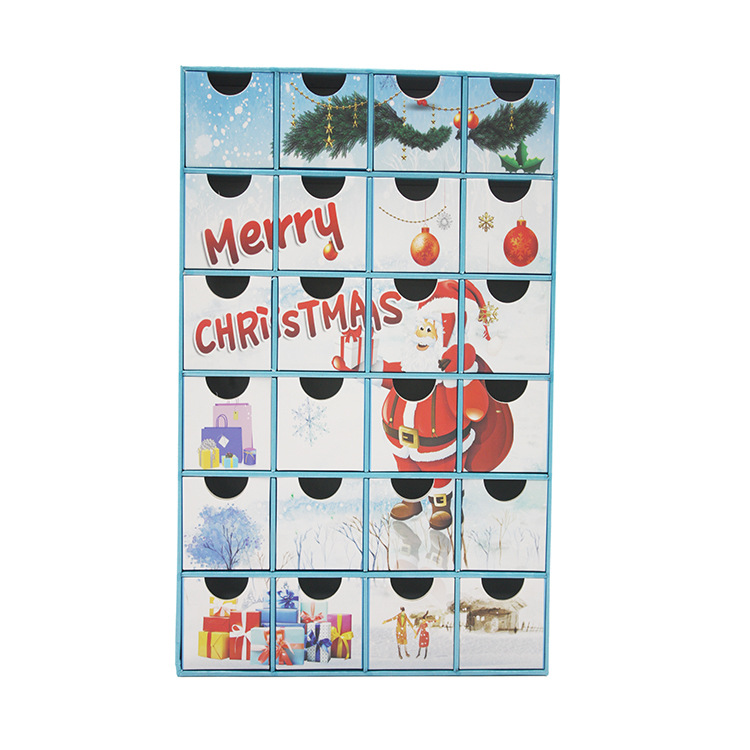 Empty Cardboard Advent Calendar Gift Box