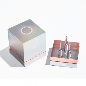 Sliver Rigid Cardboard Cosmetic Set Packaging Box