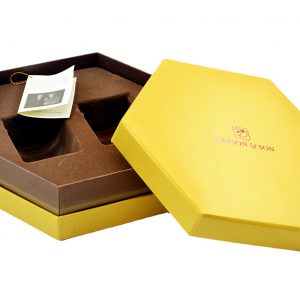 Hexagonal Textured Honey Box