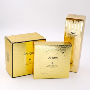 Embossing Matte UV Gold Tuck End Boxes
