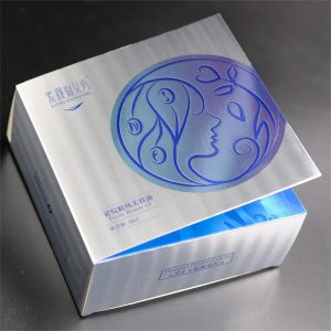 Silver Foil Beauty Oil Box Packaging