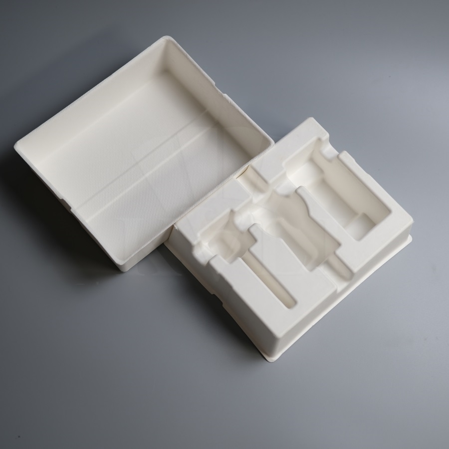 Custom Sugarcane Bagasse Cosmetic Set Packaging